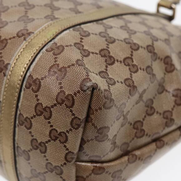 GUCCI GG Crystal Tote Bag Gold Beige - Picture 12 of 16